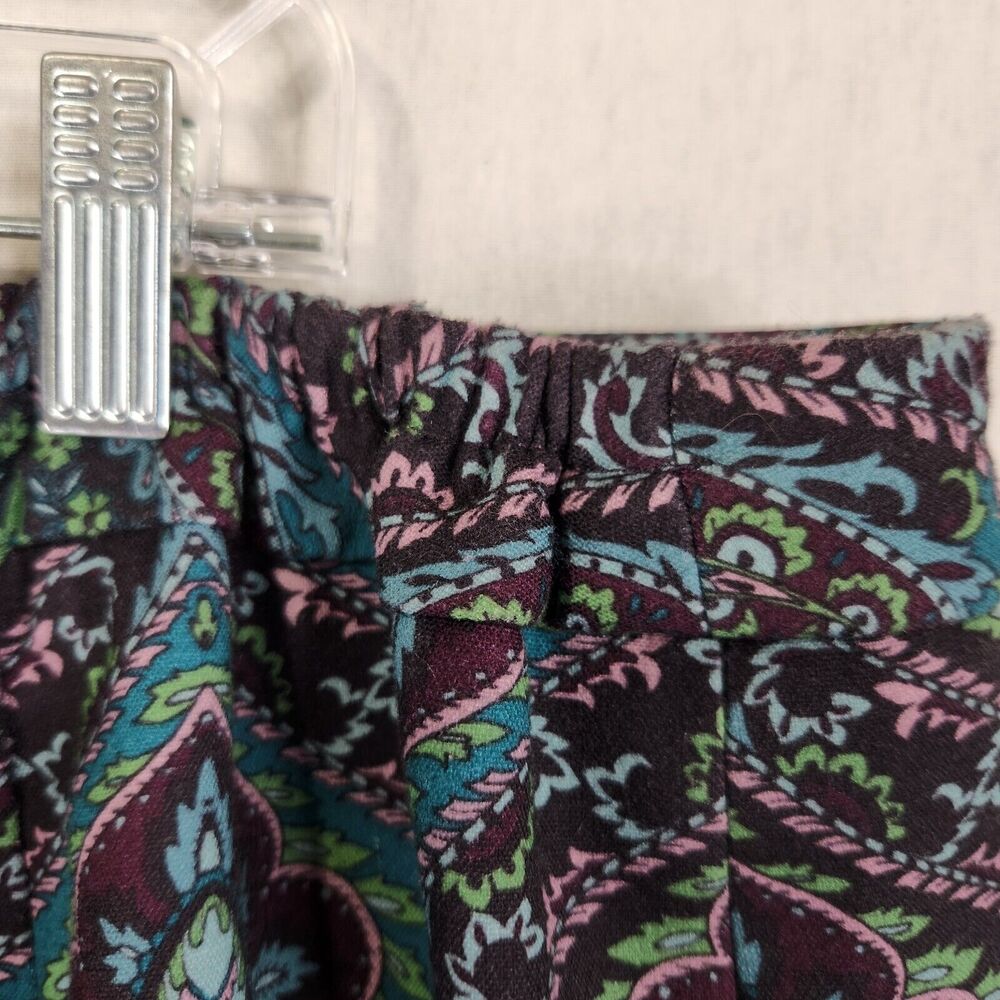 Talbots Pencil Skirt Plus SZ 16W Purple Paisley Lined Stretch Career Office Wear - Picture 3 of 10
